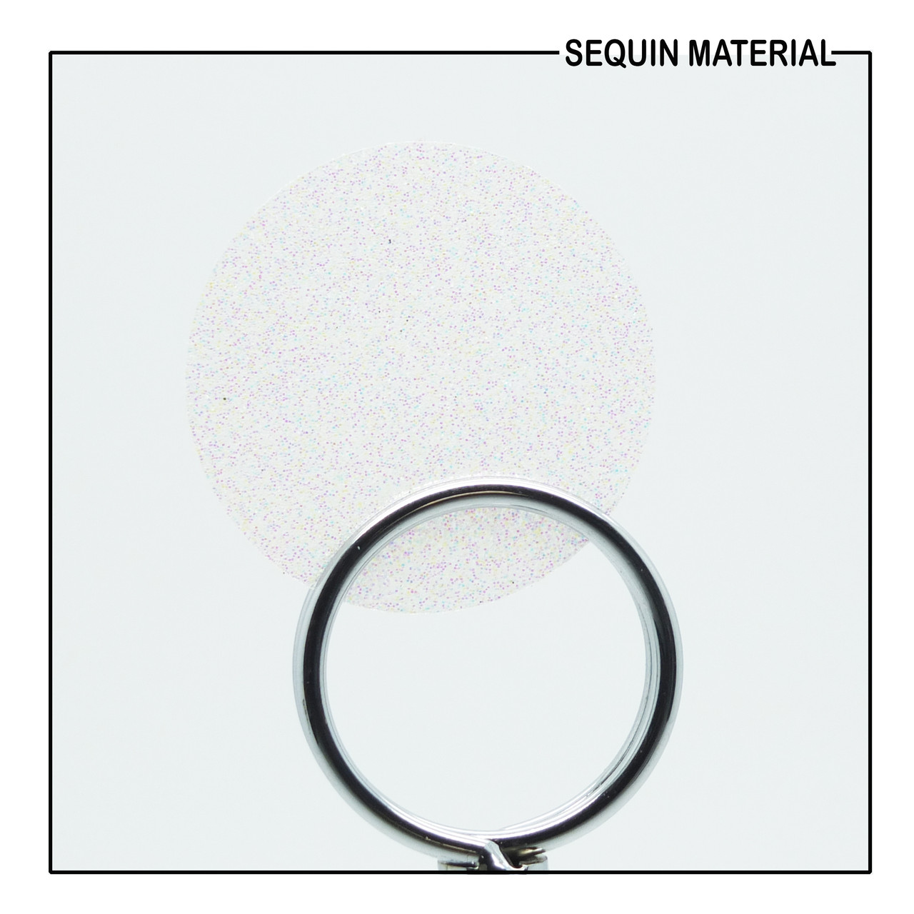 SequinsUSA Crystal White Sparkle Glitter Texture Sequin Film RL469