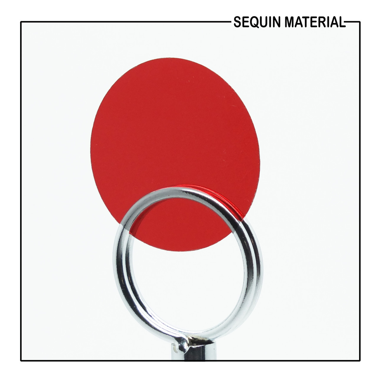 SequinsUSA Red Transparent Glossy See-Thru Sequin Material Film RL483