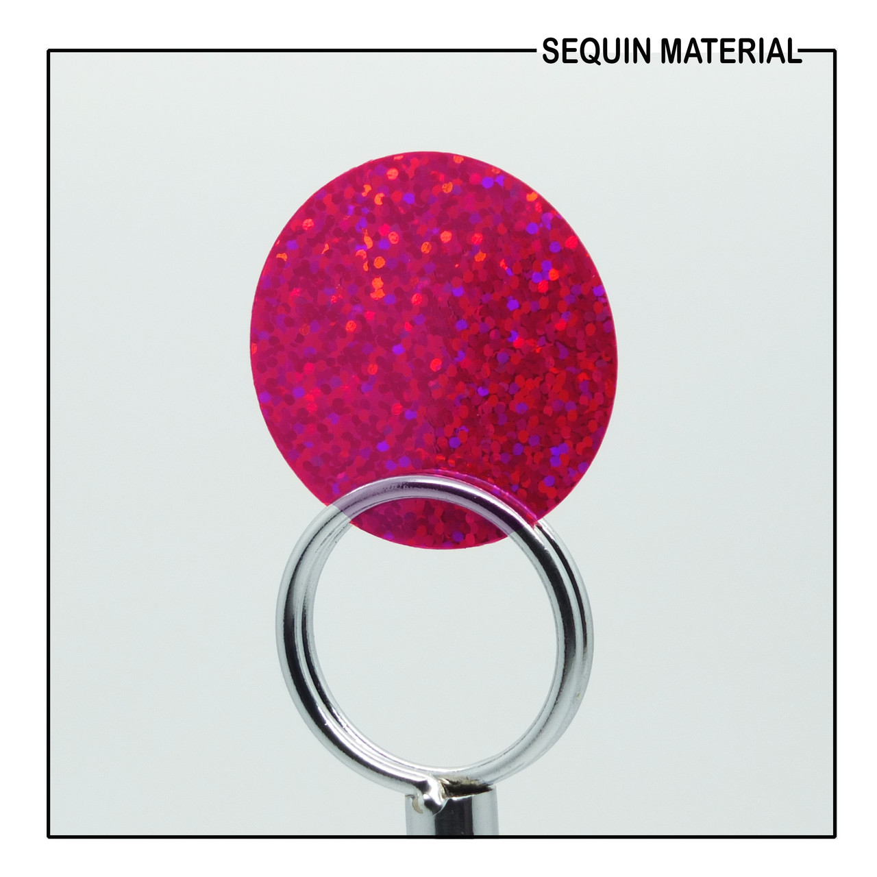 SequinsUSA Hot Pink Hologram Glitter Sparkle Metallic Sequin Material RL525