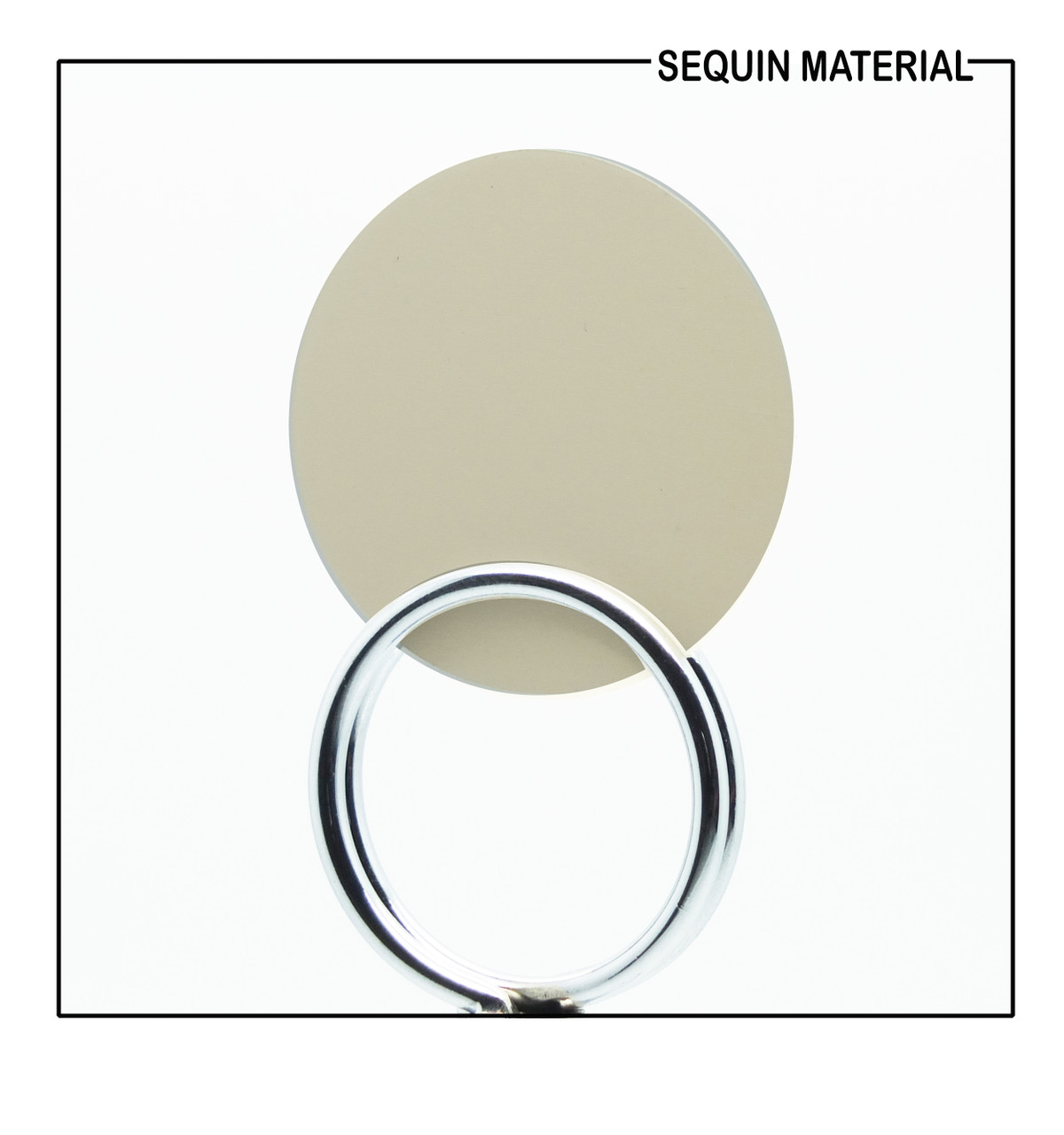 SequinsUSA Beige Nude Cream Transparent Glossy Matte Duo Reversible Sequin Material RL562