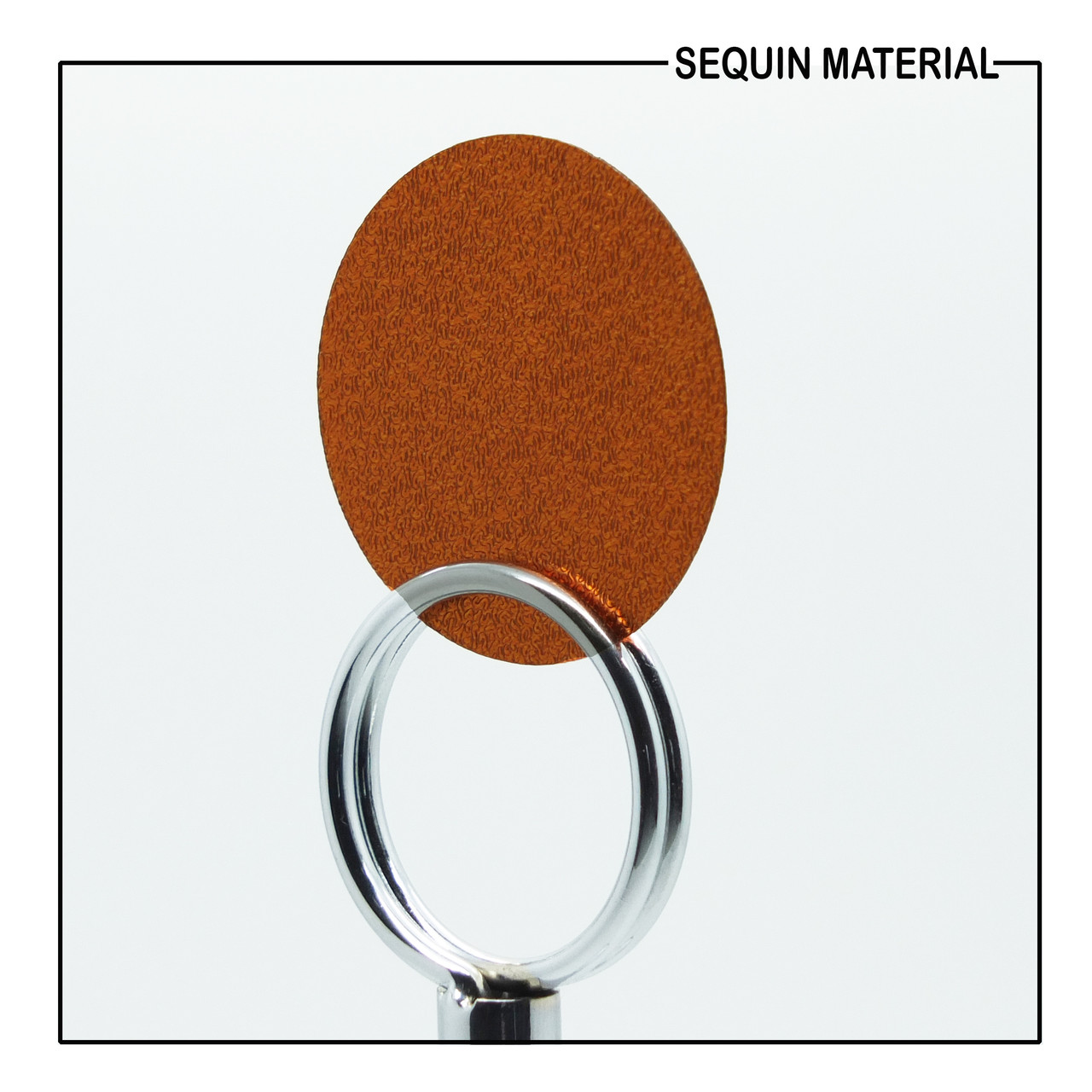 SequinsUSA Copper Orange Metallic Embossed Texture Sequin Material RL567