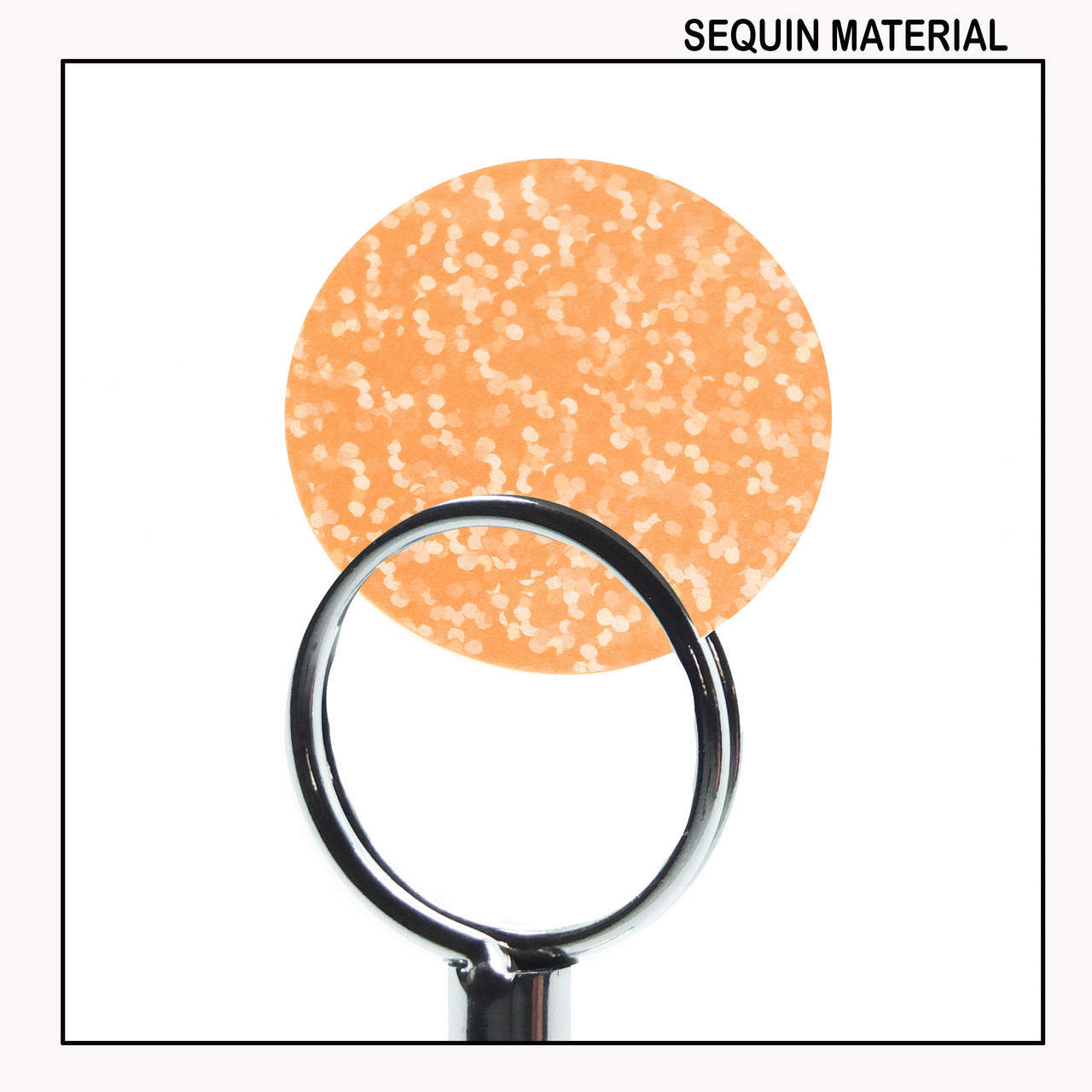 SequinsUSA Orange Tangerine Fluorescent Transparent Hologram Glitter Sparkle Sequin Material Film RL576