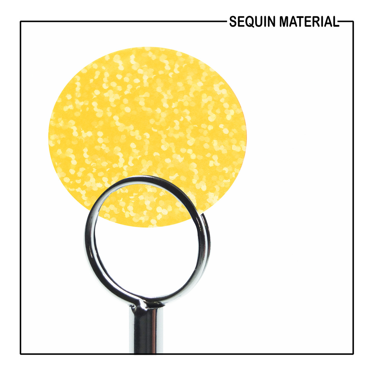SequinsUSA Yellow Transparent Hologram Glitter Sparkle Sequin Material RL577