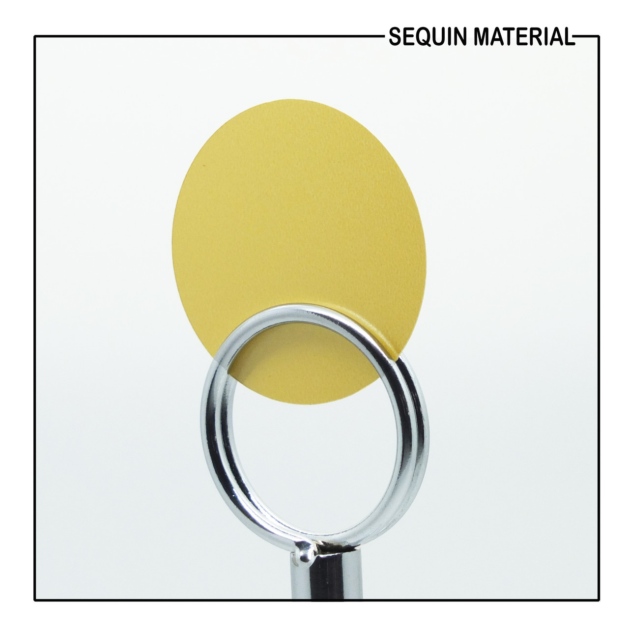 SequinsUSA Custard Yellow Opaque Satin Pearl Sequin Material RL597