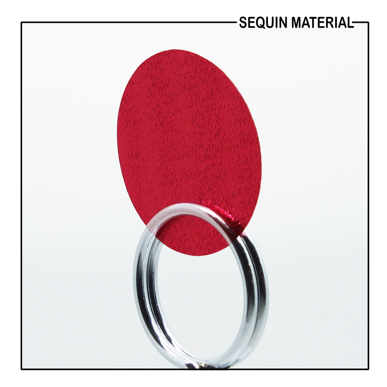 SequinsUSA Red Metallic Embossed Texture Sequin Material RL602