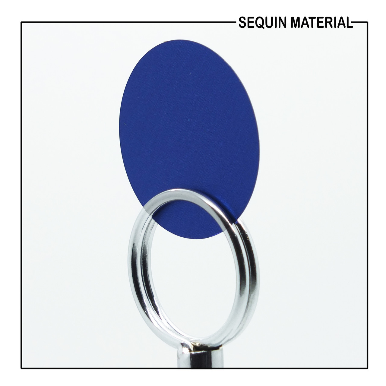 SequinsUSA Cobalt Blue Matte Satin Metallic Sequin Material RL612
