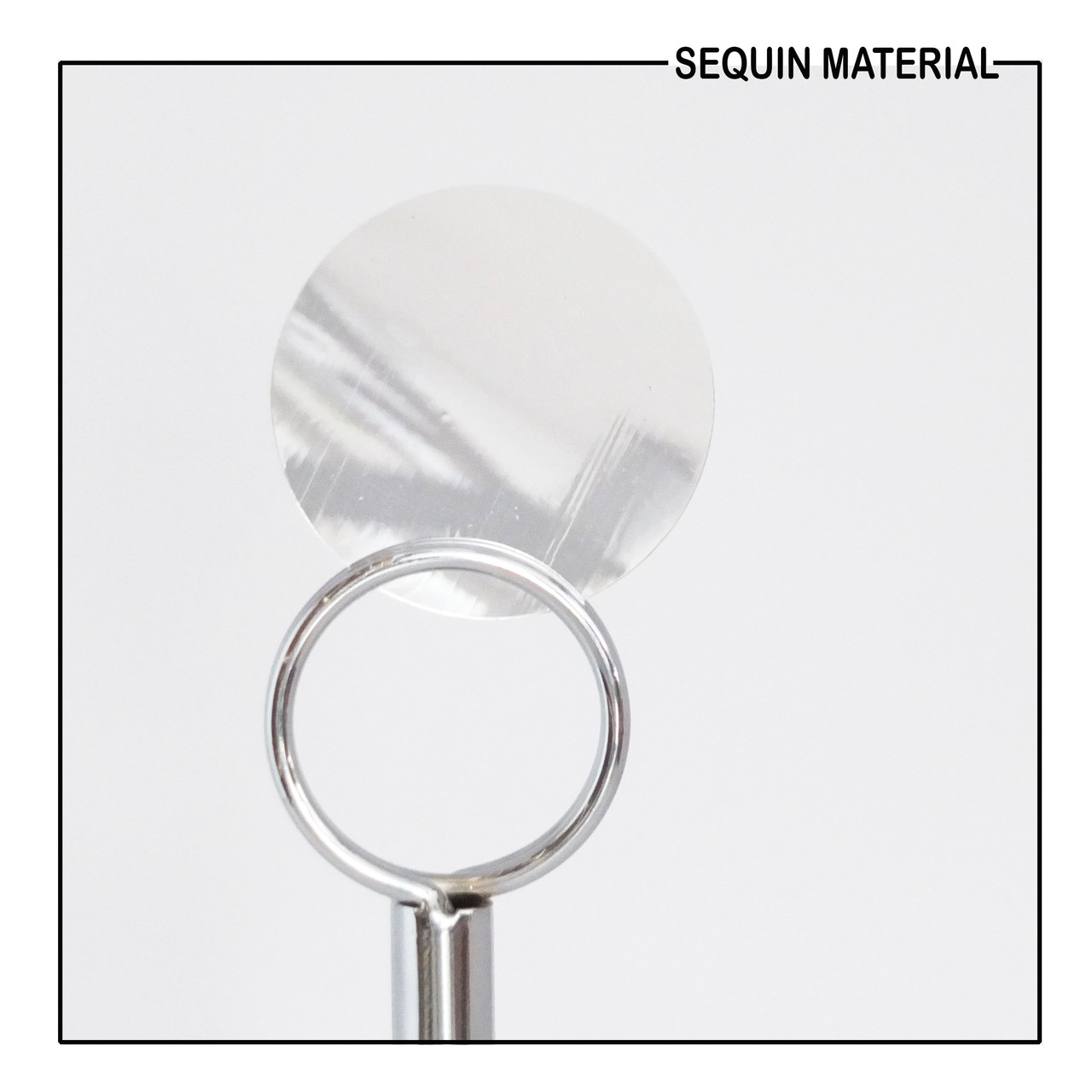 SequinsUSA Crystal Silver Crystallina Luster Mirror Shiny Iridescent Sequin Material Film RL686