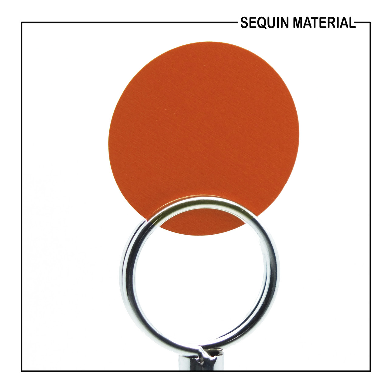 SequinsUSA Orange Opaque Glossy High Shine Sequin Material RL805