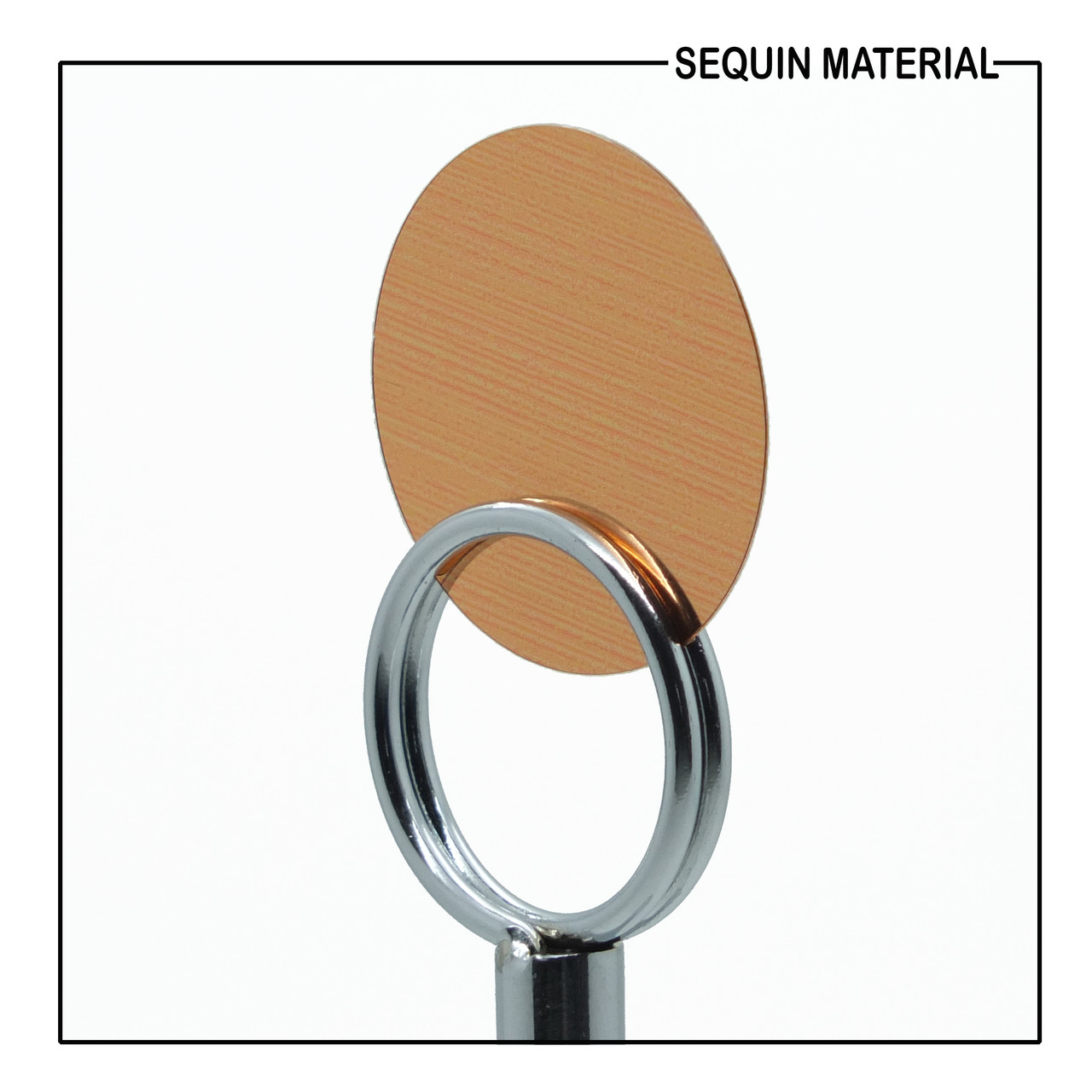 SequinsUSA Pale Copper Metallic Shiny Sequin Material  RL808