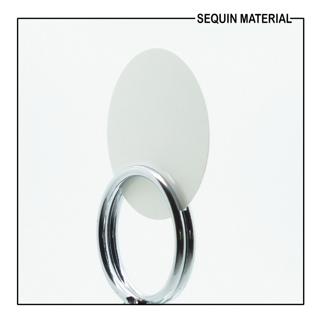 SequinsUSA Rainbow Squares on White Opaque Print Sequin Material Film RL843