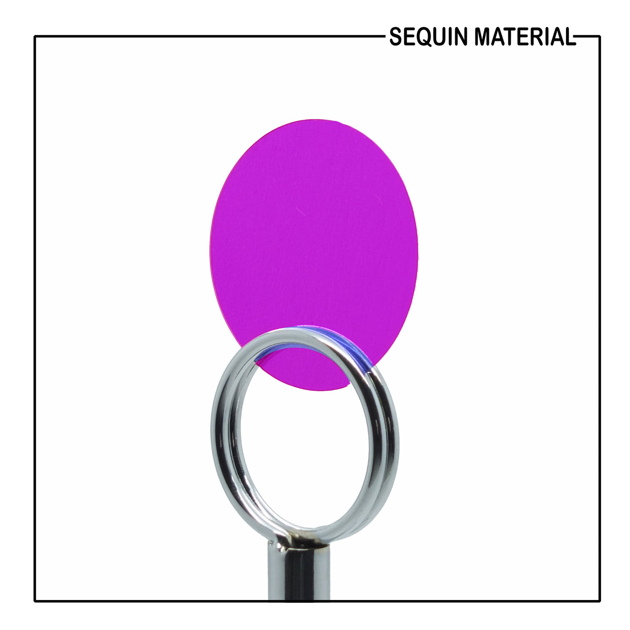 SequinsUSA Hot Pink Transparent See-Thru Sequin Material  RL854