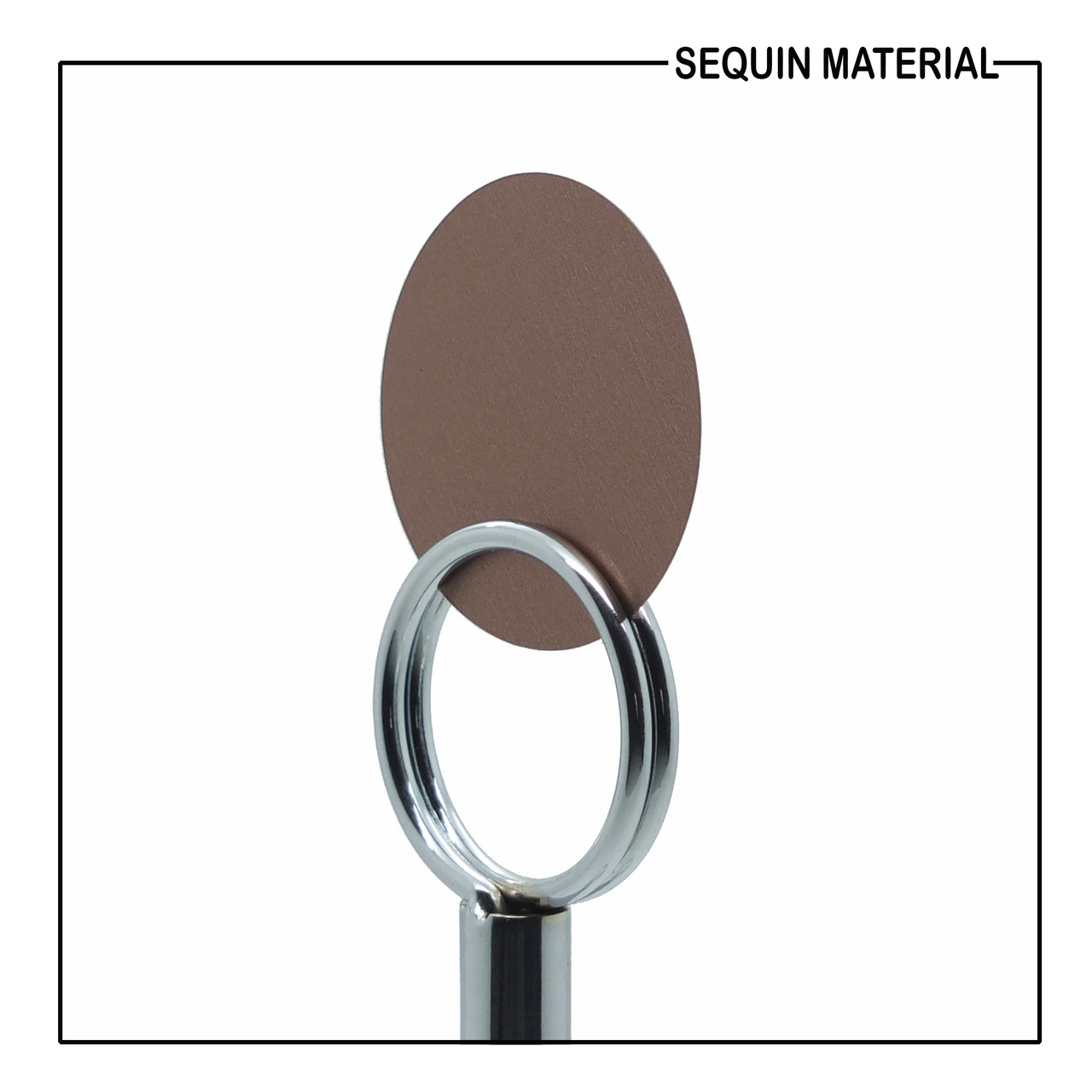 SequinsUSA Coffee Brown Matte Satin Shimmer Sequin Material RL858
