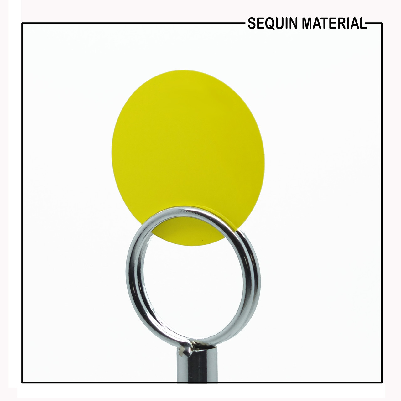 SequinsUSA Yellow Neon Opaque Shiny Sequin Material Film RL873