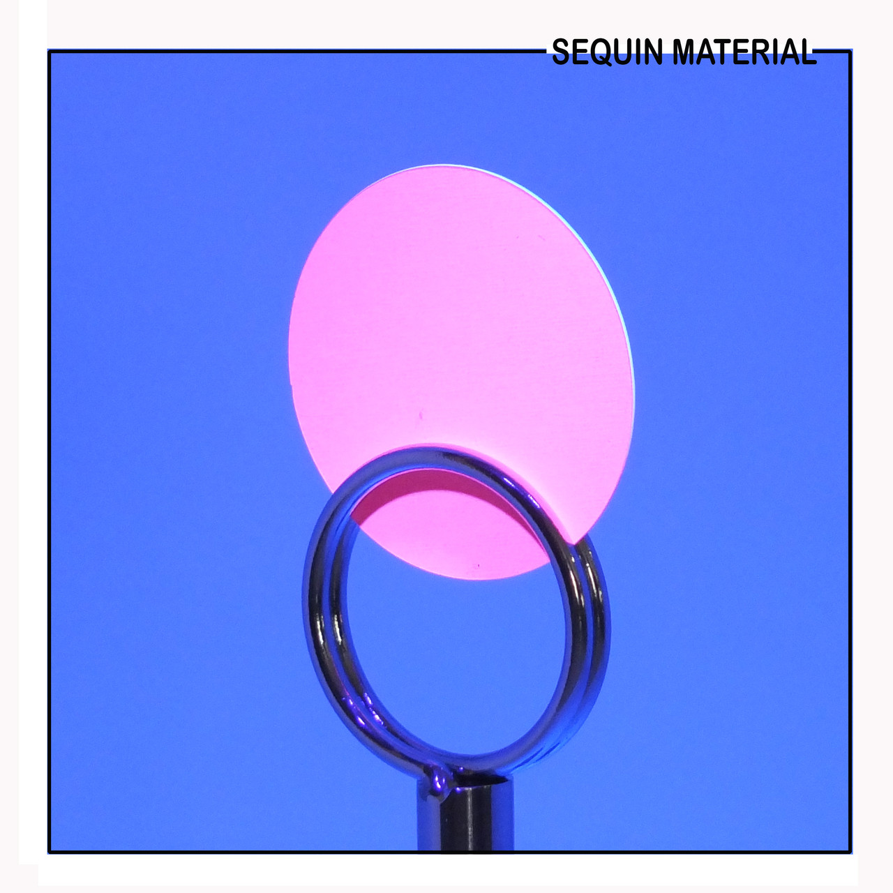 Coral Pink Neon Opaque Sequin Material SequinsUSA