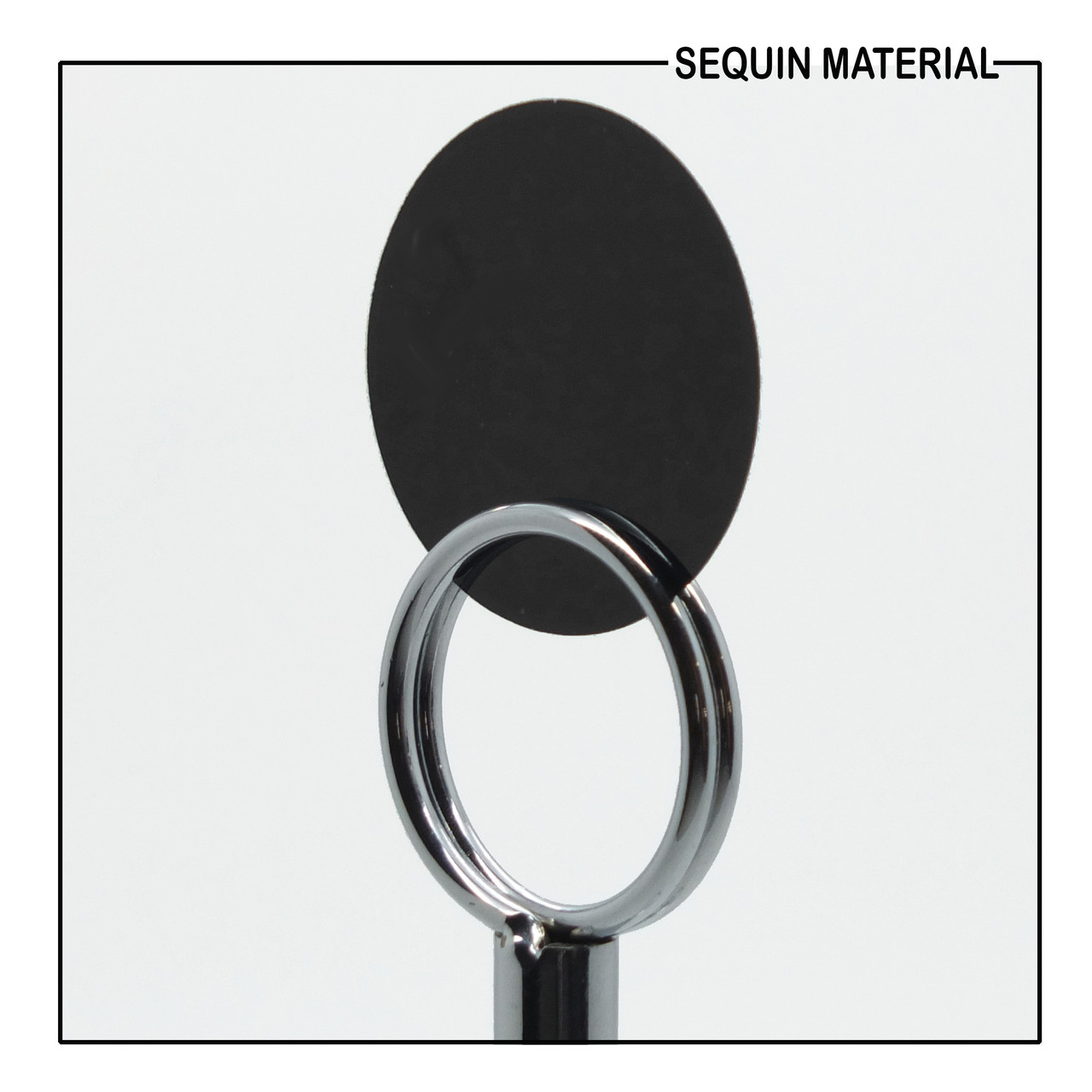 SequinsUSA Black Matte Duo Reversible Sequin Material Filml RL919