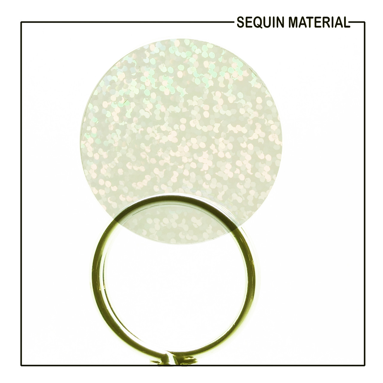 SequinsUSA Crystal White Hologram Glitter Sparkle Sequin Material RL955