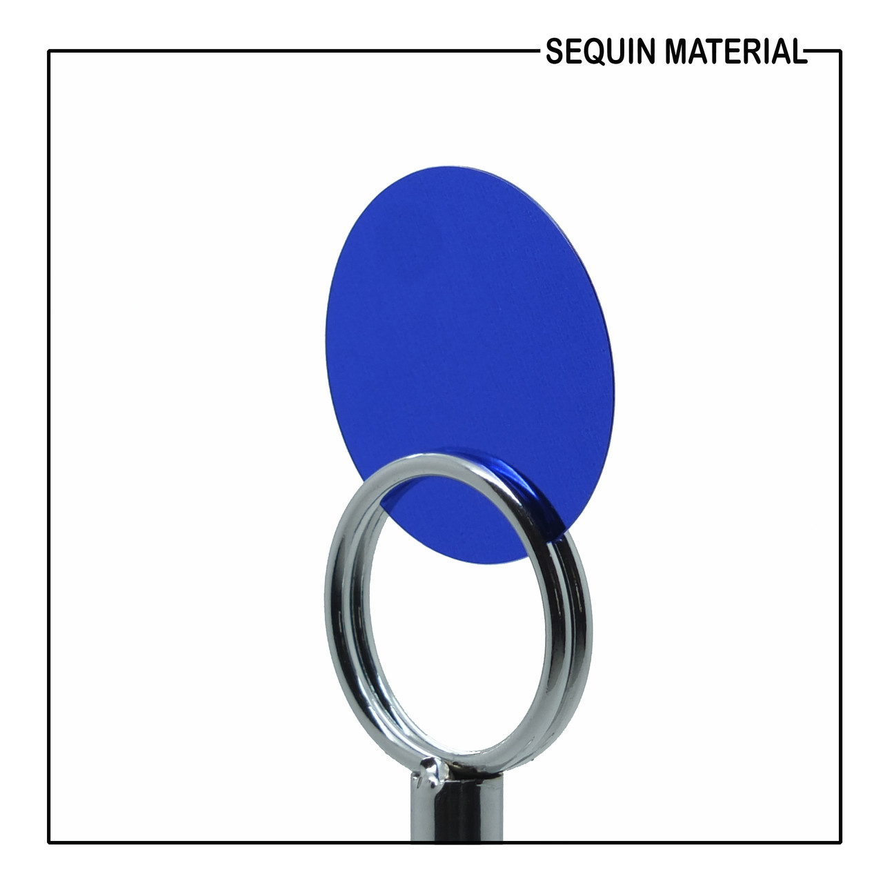 SequinsUSA Rich Royal Blue Shiny Metallic Sequin Material Film RM014