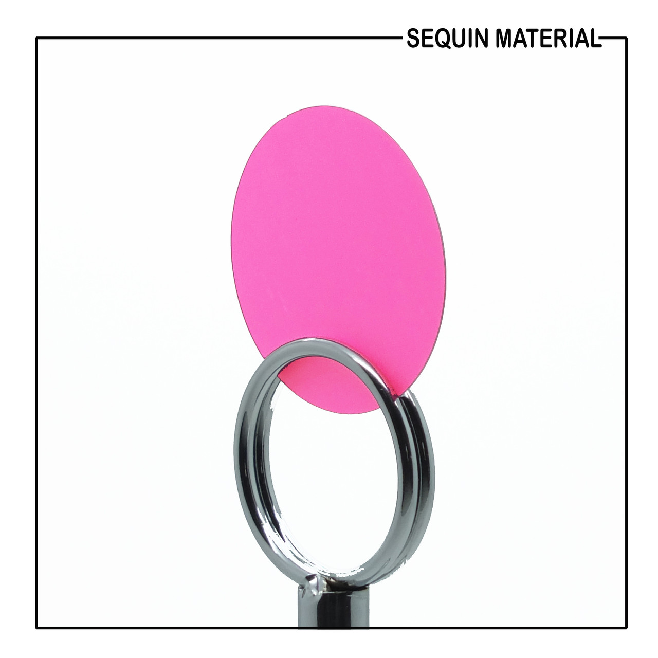 SequinsUSA Fluorescent Pink Silver Matte Shiny Metallic Duo Reversible Sequin Material Film RM024