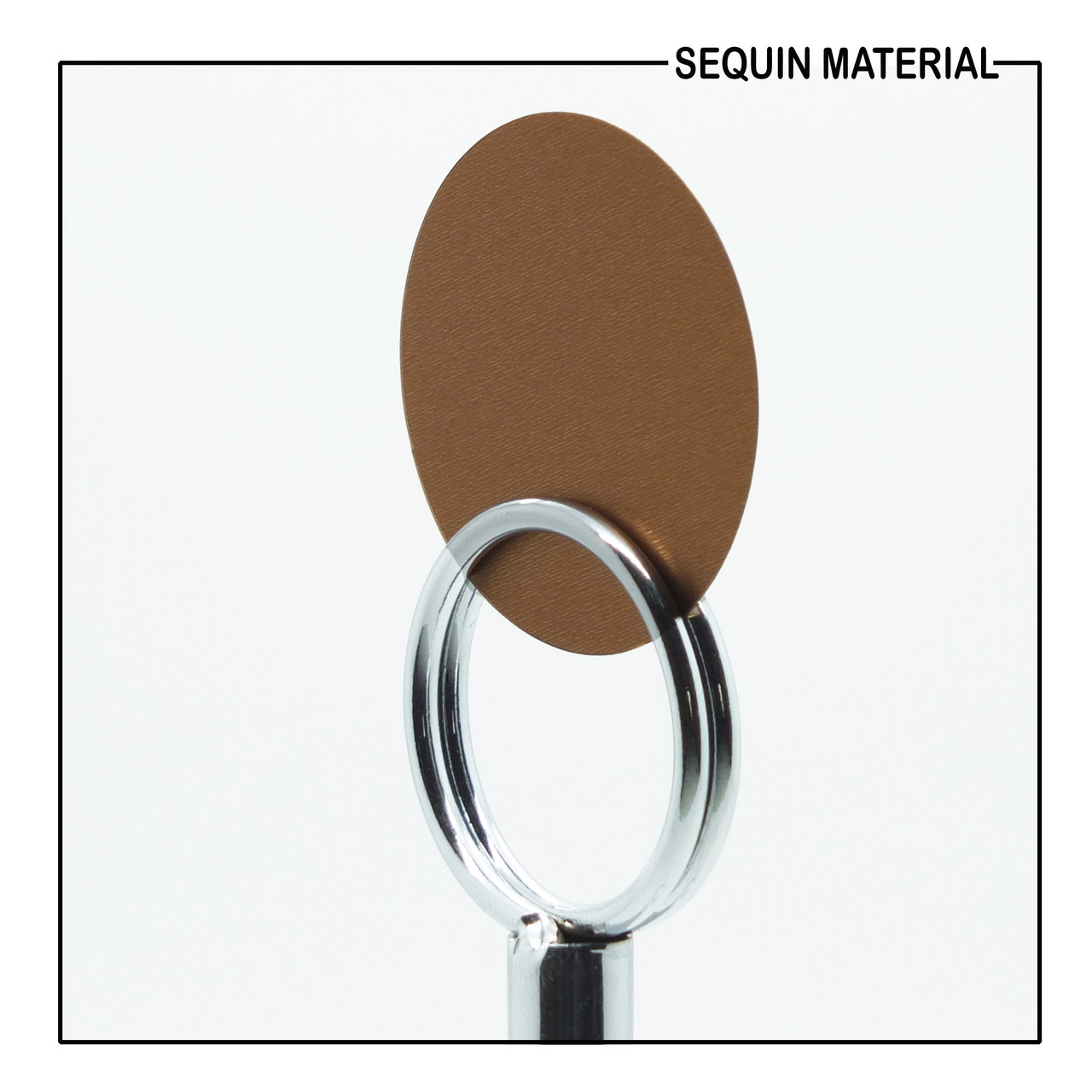 SequinsUSA Light Bronze Matte Satin Metallic Sequin Material Film RM055