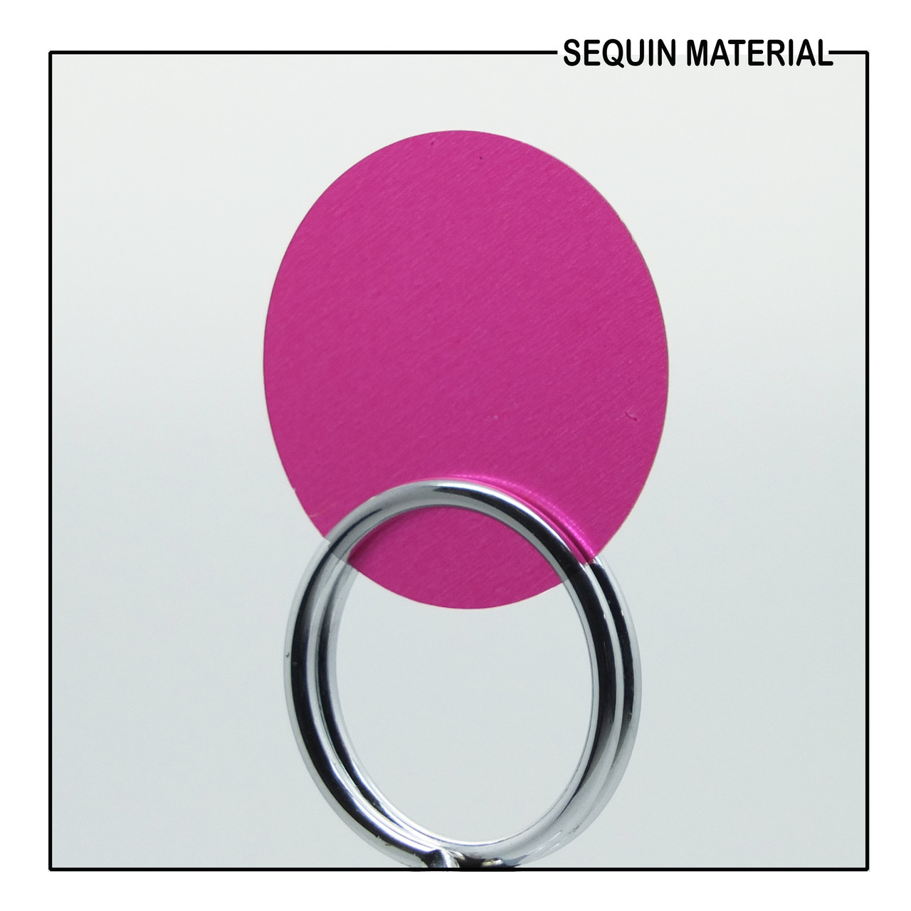 SequinsUSA Raspberry Pink Transparent Glossy Matte Duo Reversible Sequin Material  RL580