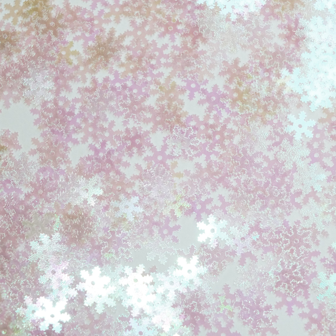 6mm White Snowflake Sequins