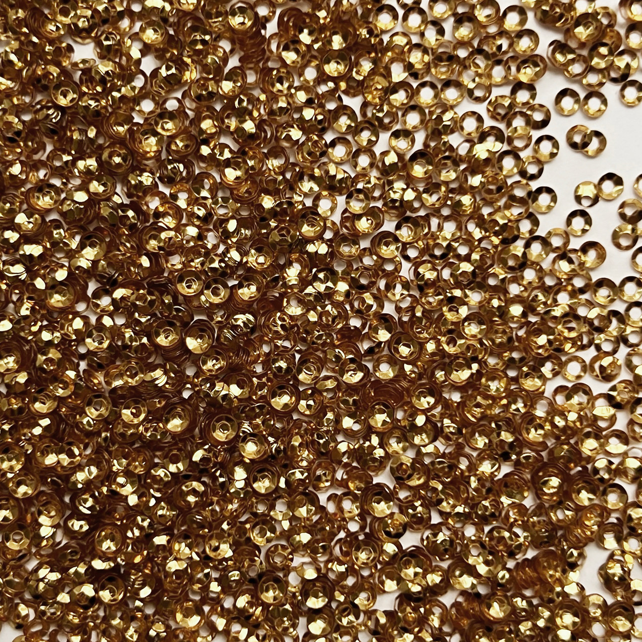 3mm Cup Sequins Copper Gold Shiny Metallic