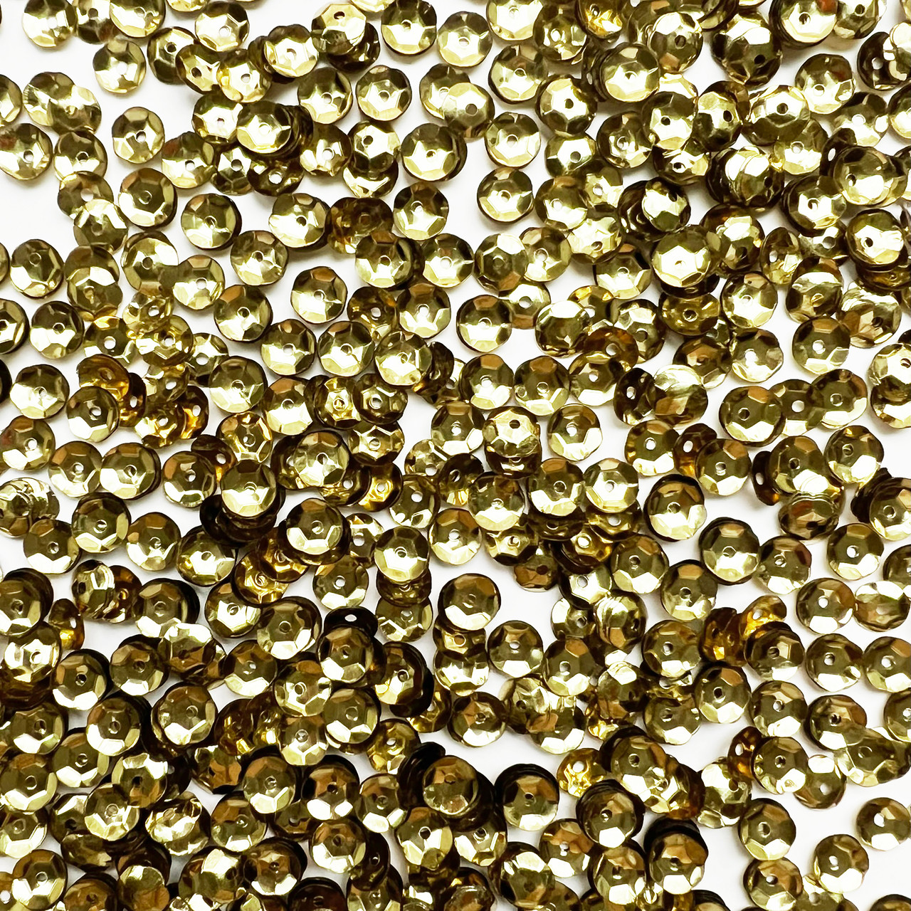 5mm Cup Sequins Gold Shiny Metallic