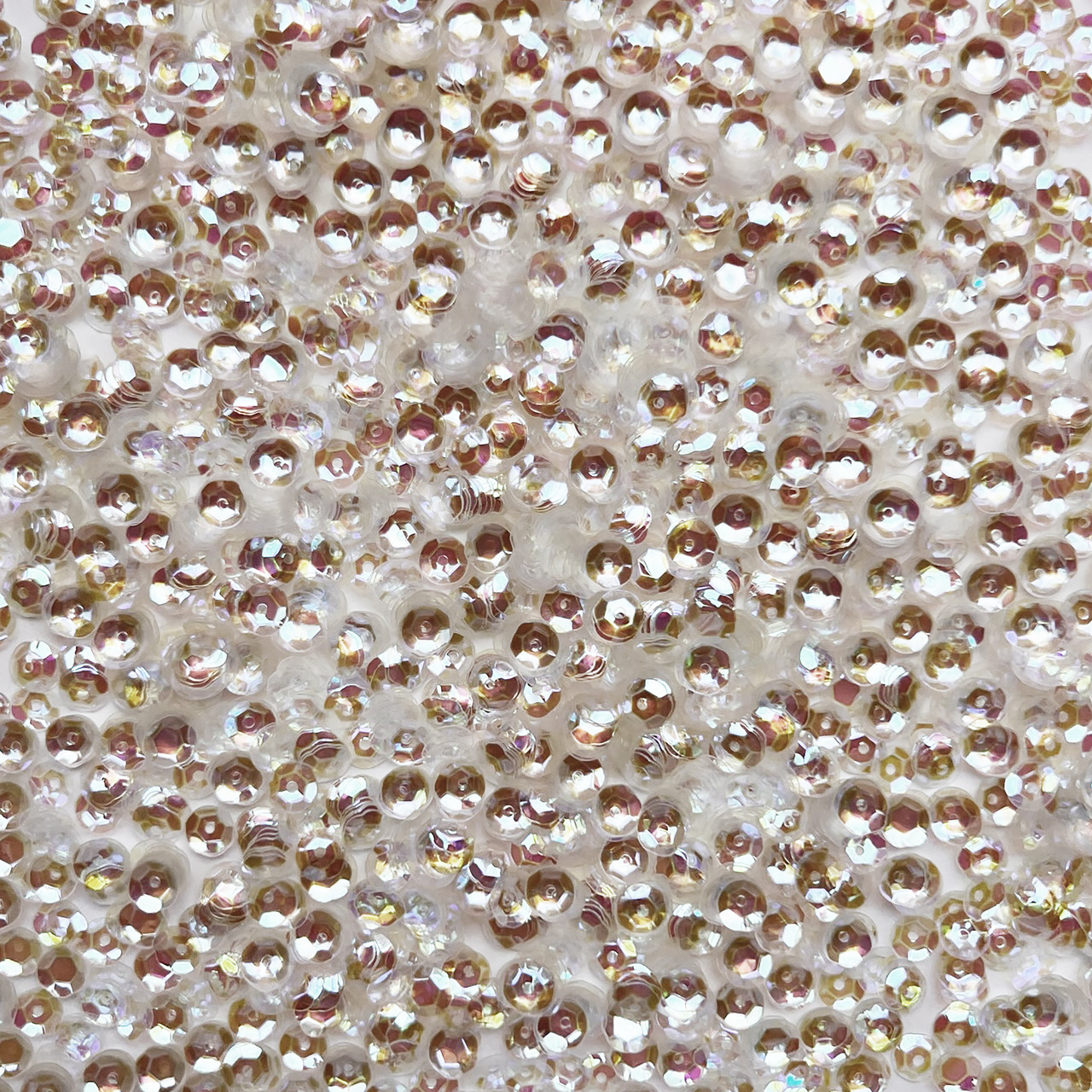 5mm Cup Sequins Crystal Crystallina Luster Mirror Shiny Iridescent