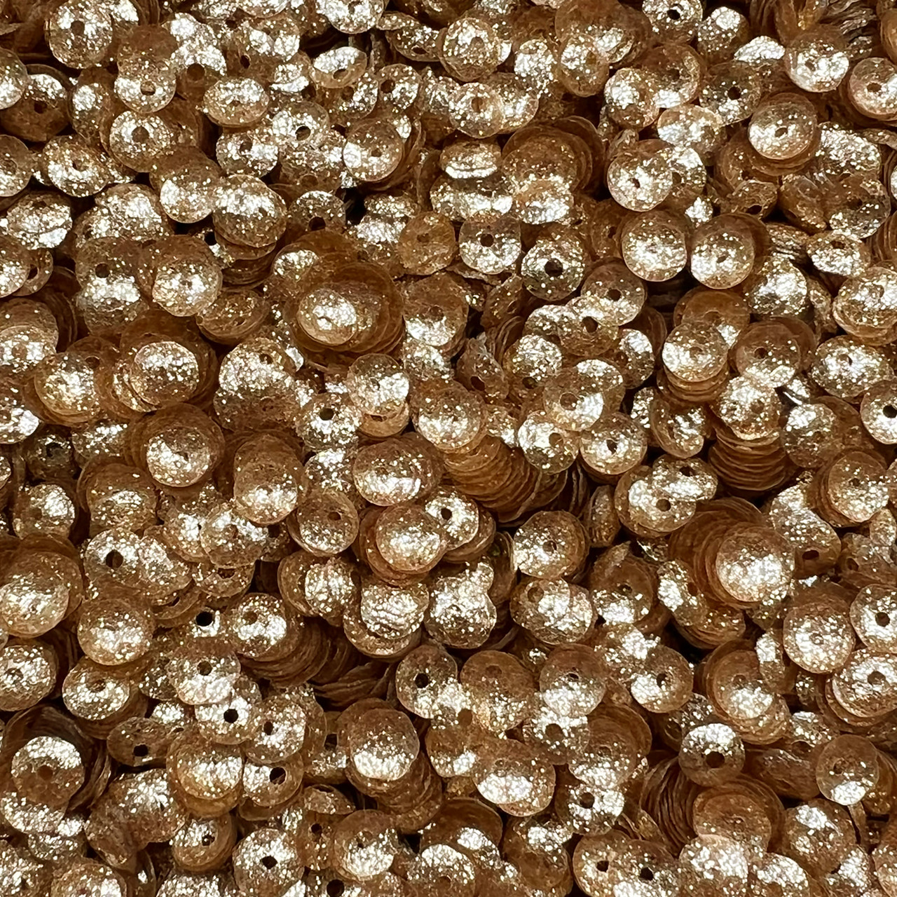 5mm Cup Sequins Gold Glossy Transparent