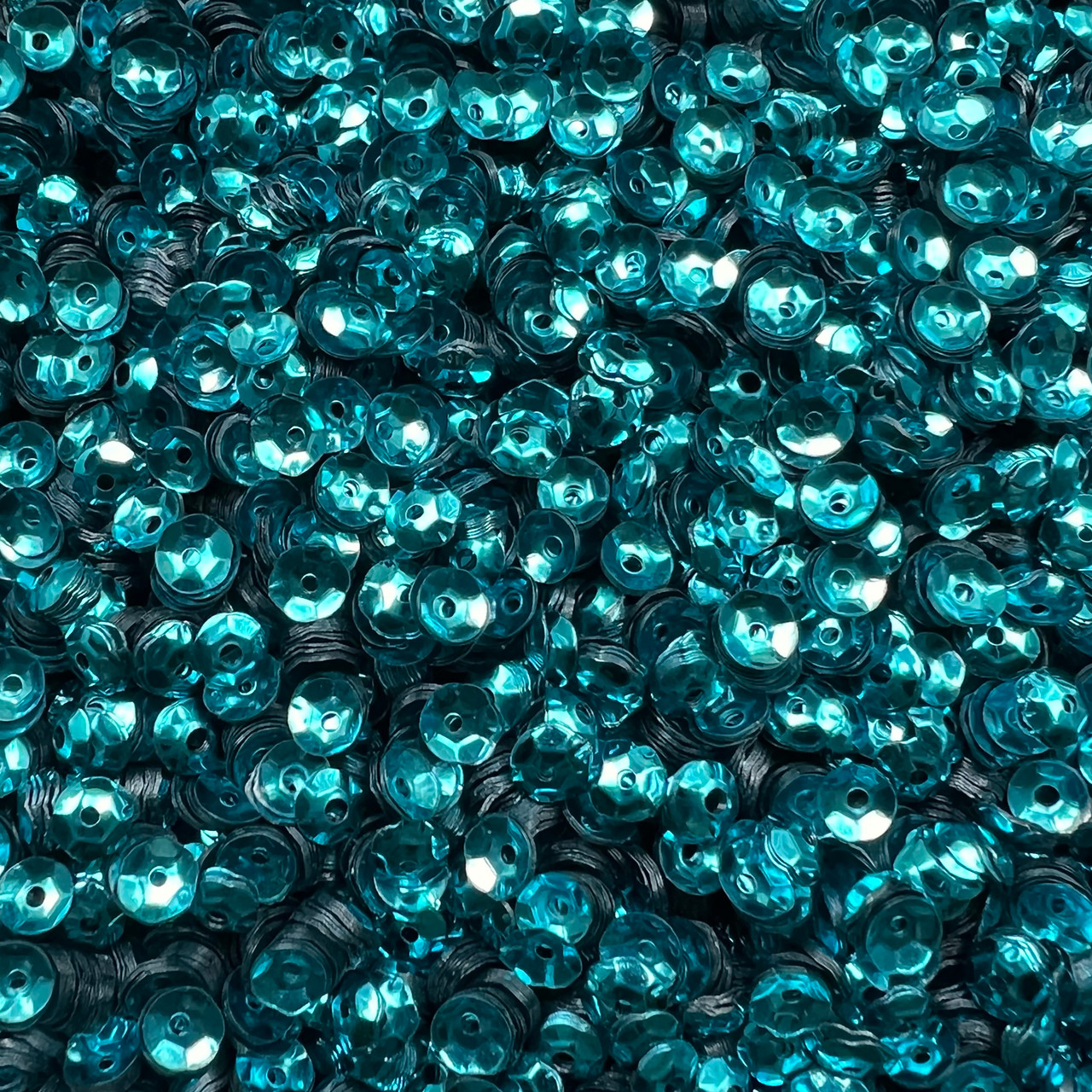 5mm Cup Sequins Rich Teal Green Metallic