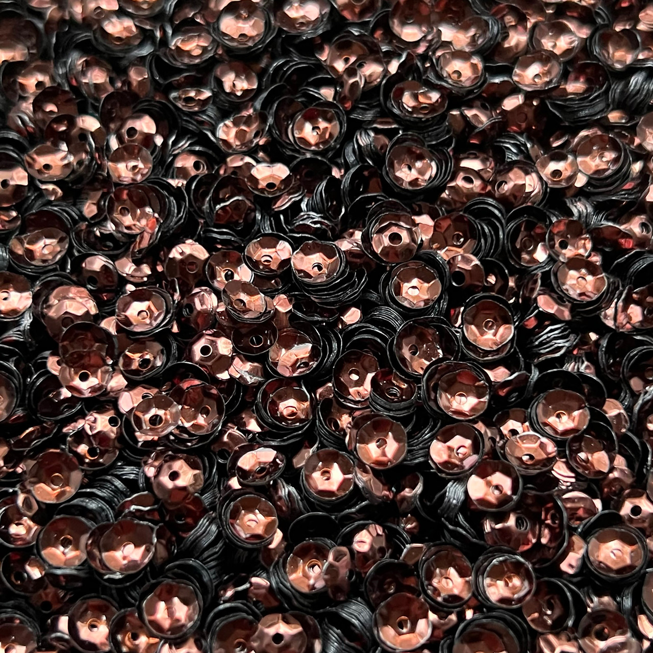 5mm Cup Sequins Dark Bronze Brown Metallic