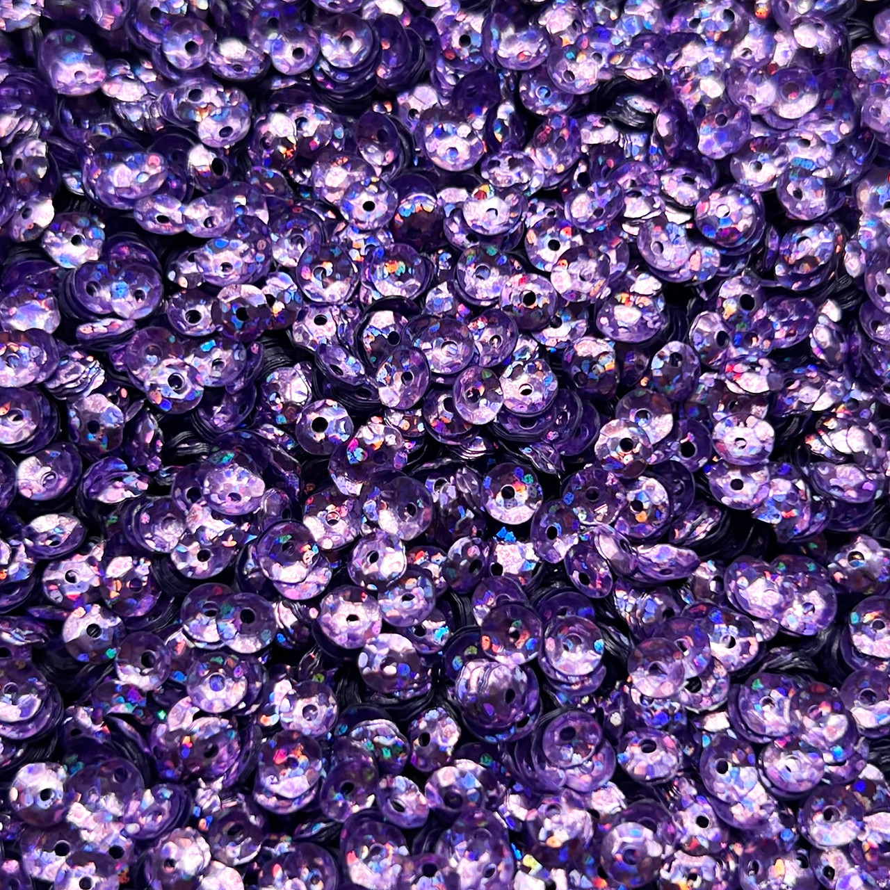 5mm Cup Sequins Dark Lavender Hologram