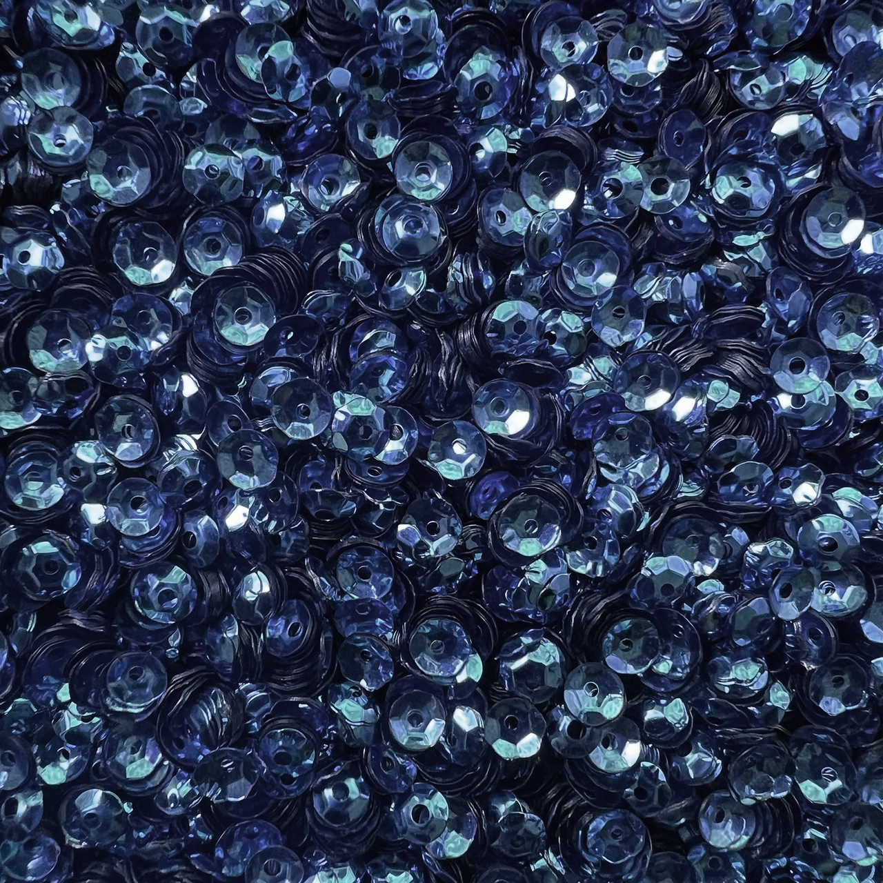 5mm Cup Sequins Sapphire Blue Metallic