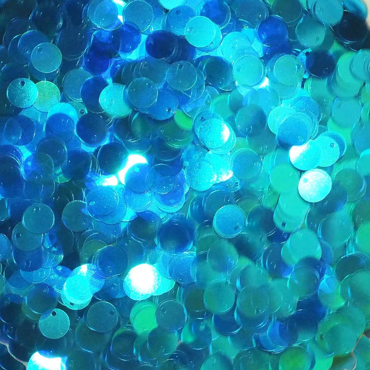 8mm Sequins Top Hole Peacock Crystal Rainbow Iris