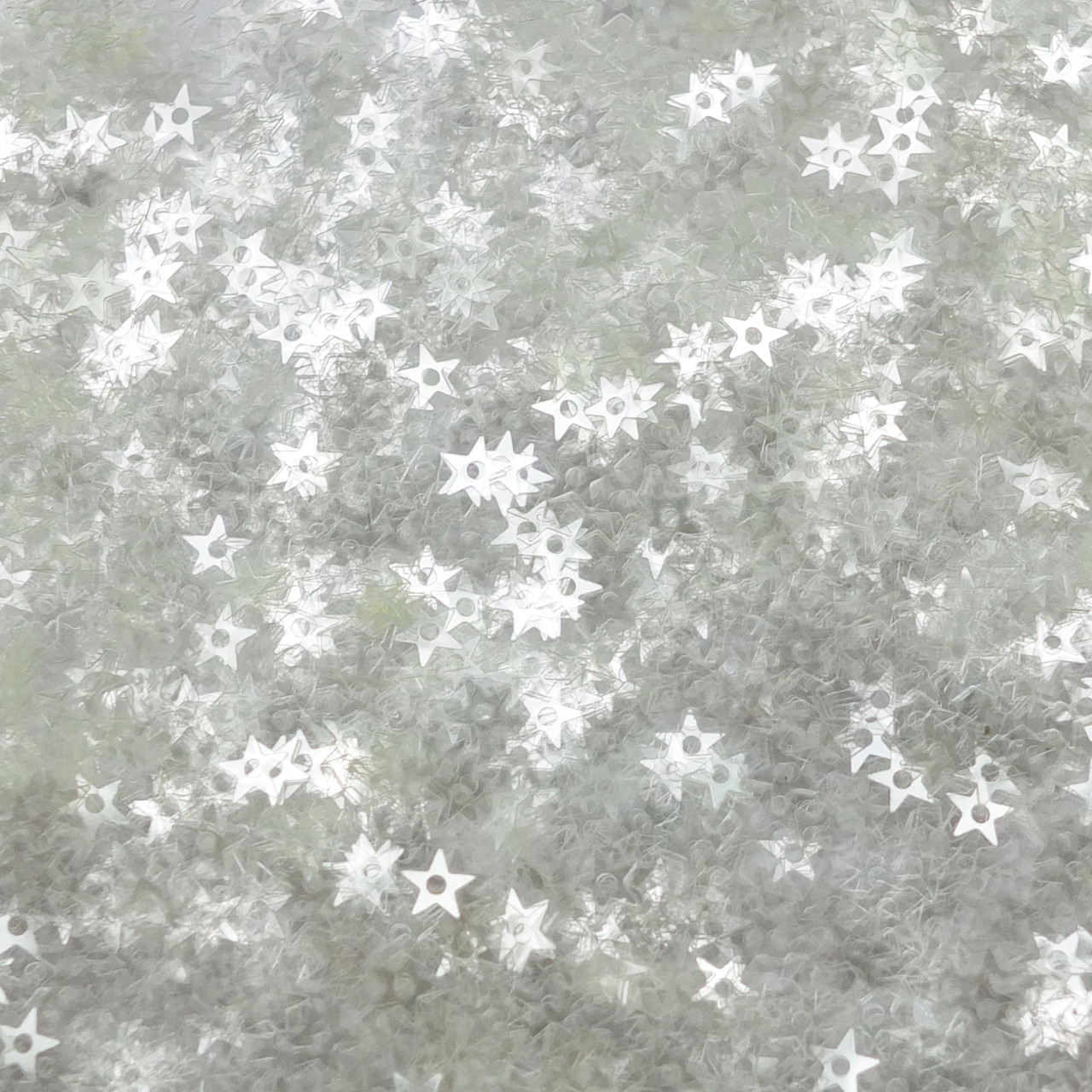 Star Sequin Crystal Clear Transparent 5mm Made in USA