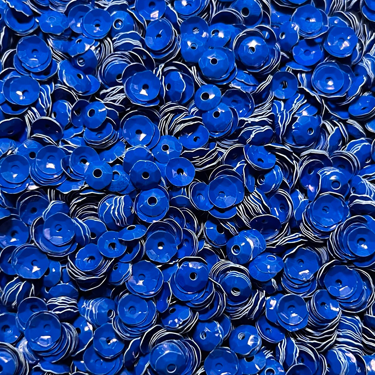 5mm Cup Sequins Royal Blue Opaque Glossy