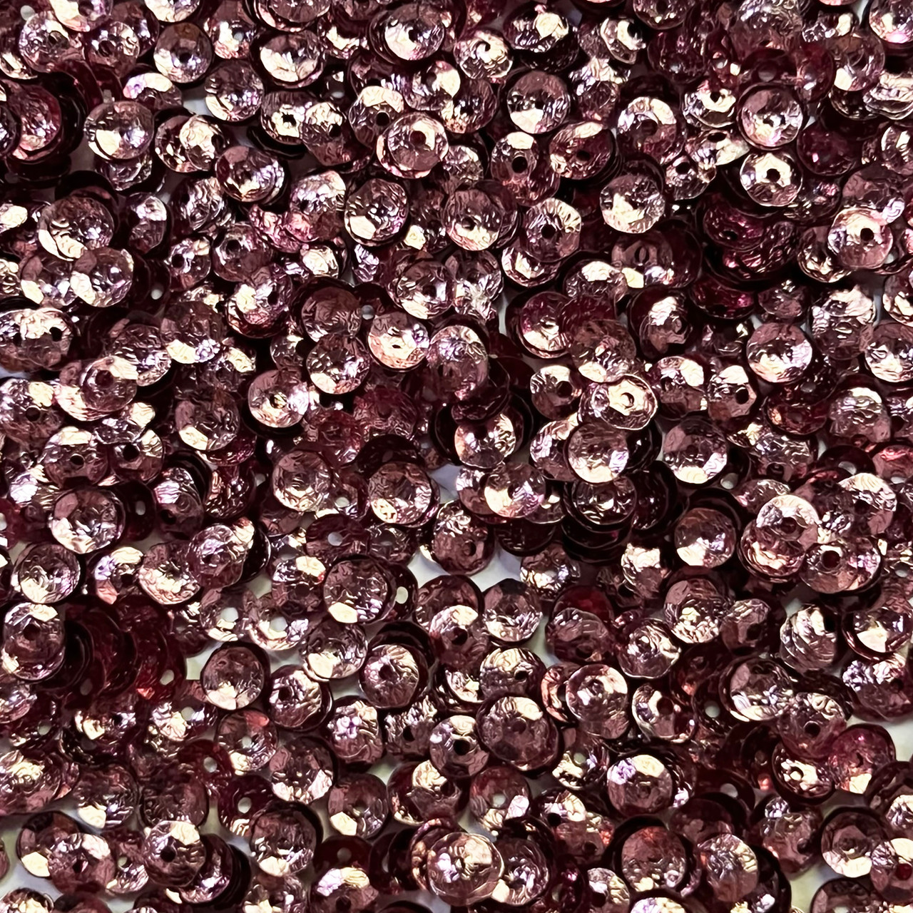 5mm Cup Sequins Pink Metallic Embossed Texture