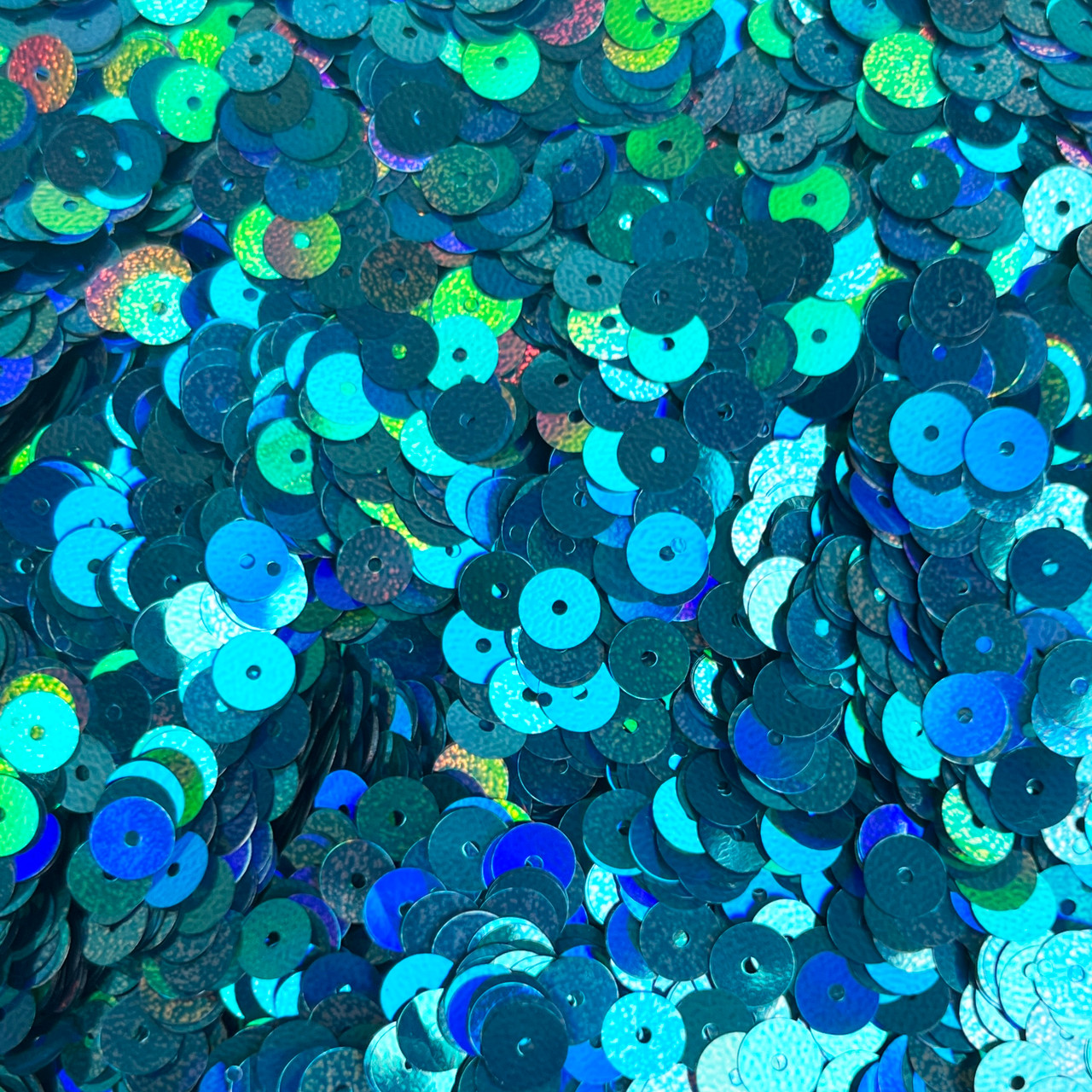 6mm Sequins Mermaid Blue Green Shimmer