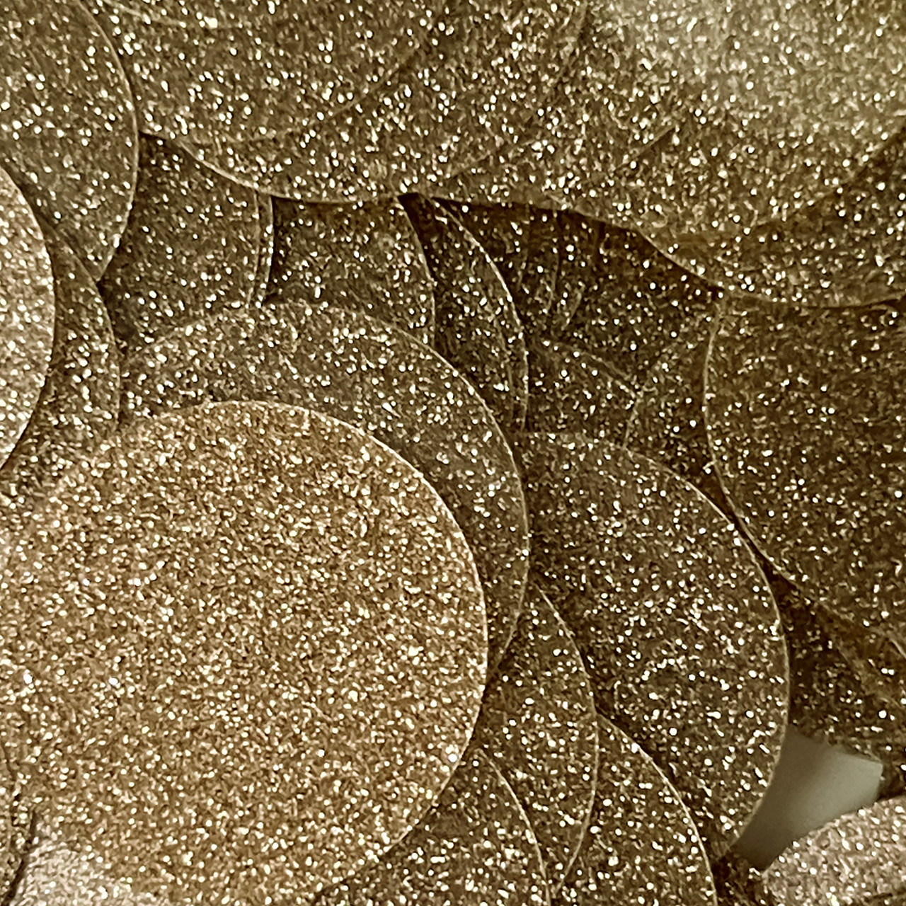 40mm Sequins Top Hole Gold Shiny Smooth Glitter