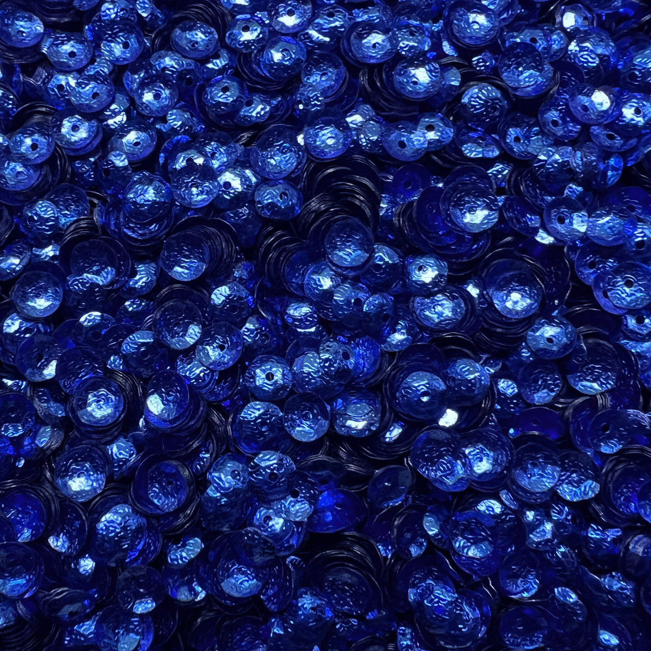 6mm Cup Royal Blue Metallic Embossed Texture Made in USA