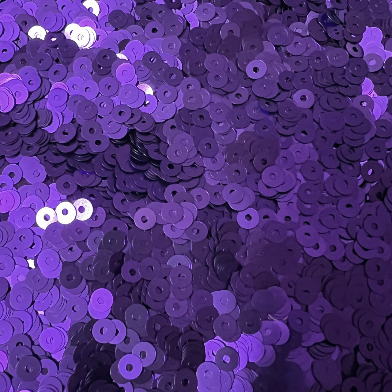 4mm Sequins Purple Matte Satin Shimmer Made in USA