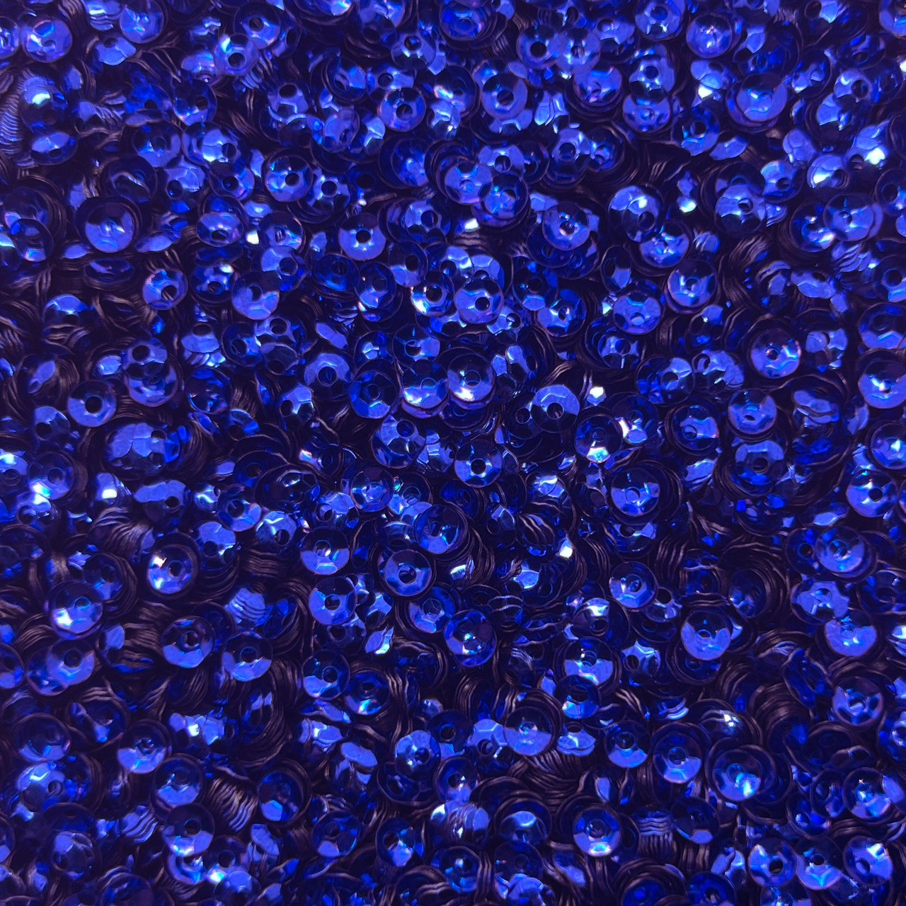 4mm Cup Sequins Royal Purple Metallic Shiny