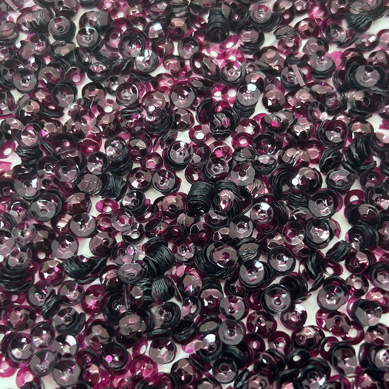 4mm Cup Sequins Grape Purple Transparent Glossy See-Thru
