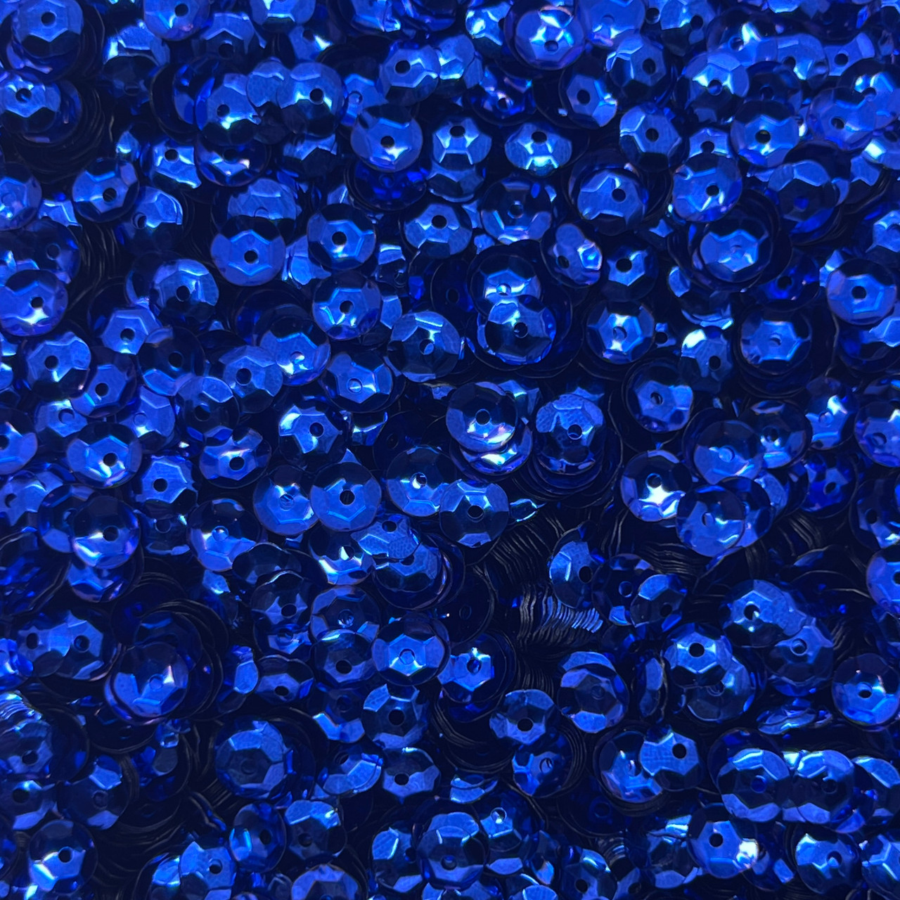 6mm Cup Sequins Royal Purple Metallic Shiny