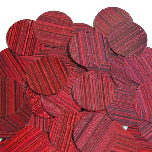 30mm Sequins Red Wine Burgundy City Lights Metallic Reflective