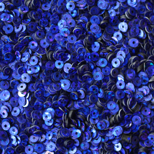 3mm Sequins Royal Blue Hologram Glitter Sparkle Metallic