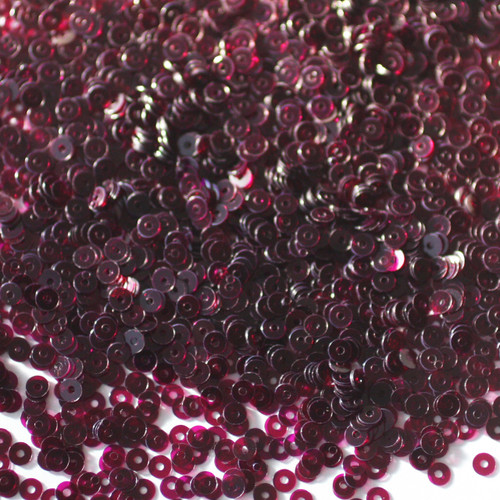 3mm Sequins Amethyst Purple Transparent See-Thru