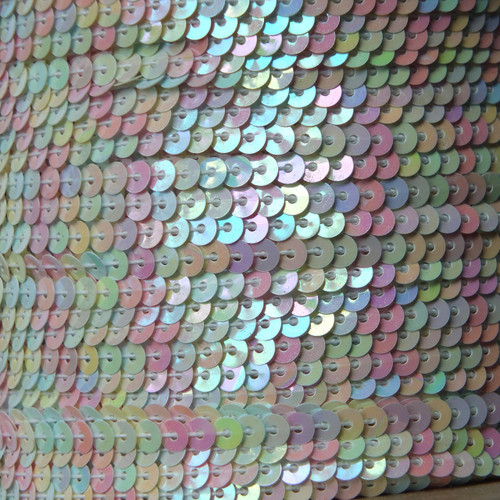 Sequin Trim 4mm Pretty Pastel Iridescent Opaque