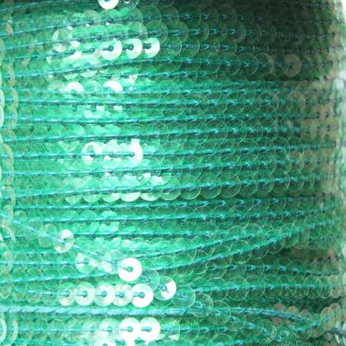 Sequin Trim 4mm Fresh Green Transparent See-Thru