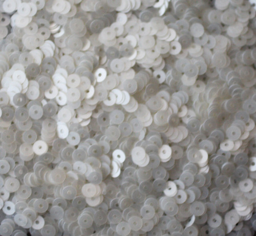 4mm Sequins Oster White Opaque